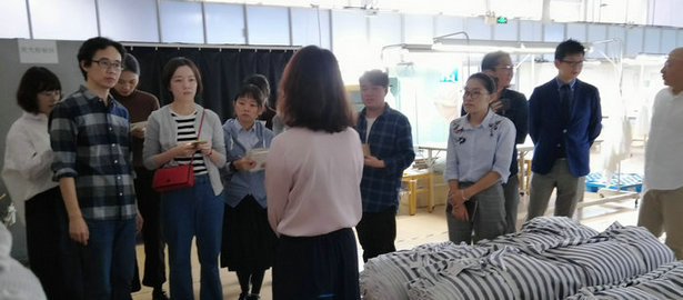 無印良品公司員工前來劉潭服裝參觀考察學習