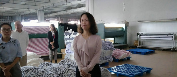 無印良品公司員工前來劉潭服裝參觀考察學習