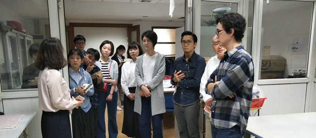 無印良品公司員工前來劉潭服裝參觀考察學習